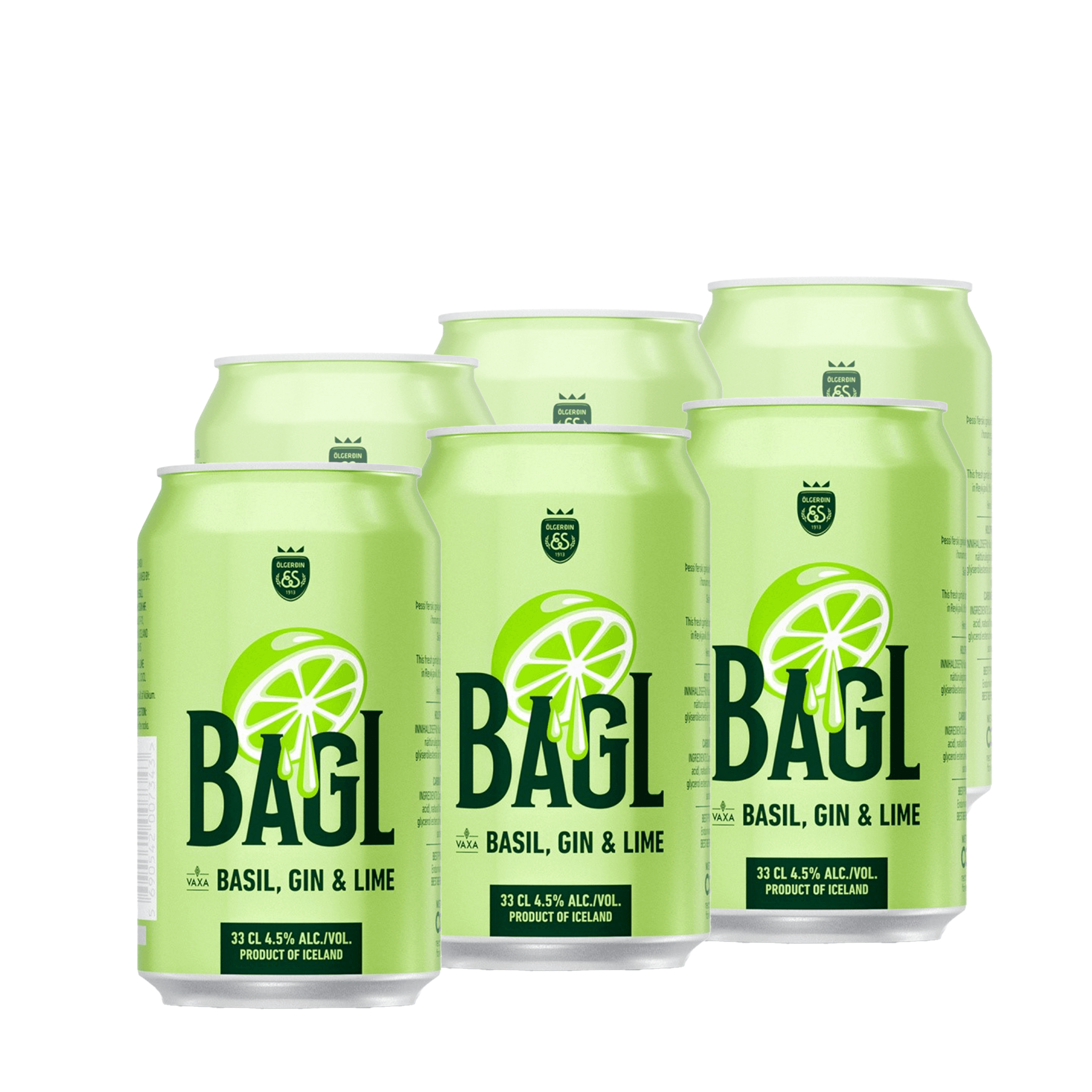 BAGL basil, gin og límóna
